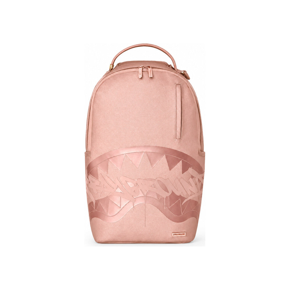 Sprayground Tonal Shark Mouth Backpack In Rose Gold