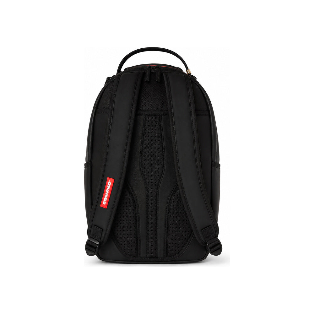 Sprayground Fire Money Bear Shark Mouth Backpack In Black