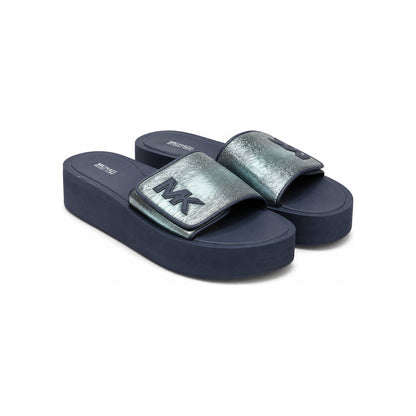 Michael Kors Logo Platform Slide Sandals