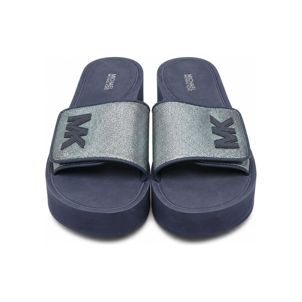 Michael Kors Logo Platform Slide Sandals