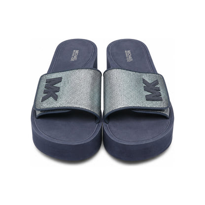Michael Kors Logo Platform Slide Sandals