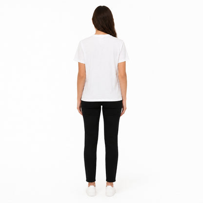 Karl Lagerfeld Paris Signature Sequins T-Shirt In White