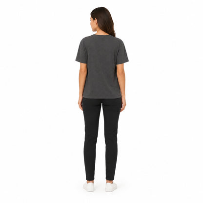 Karl Lagerfeld Signature Boucle T-Shirt In Dark Gray