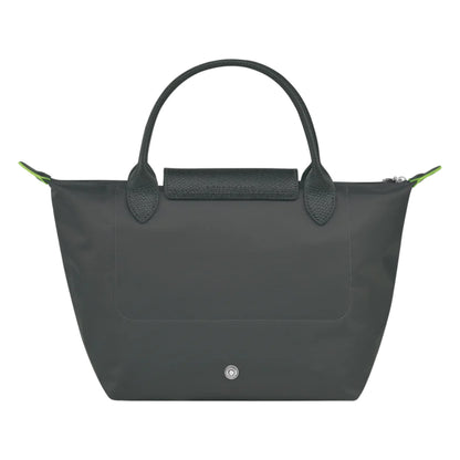 L.o.n.g.c.h.a.m.p Green Line Le Pliage Medium Size in Black