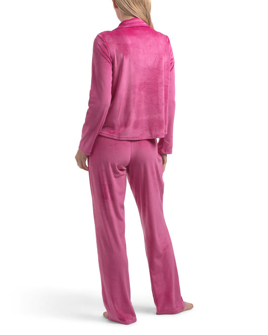 JUICY COUTURE 3pc Velvet Fleece Pj Set With Bralette size XL