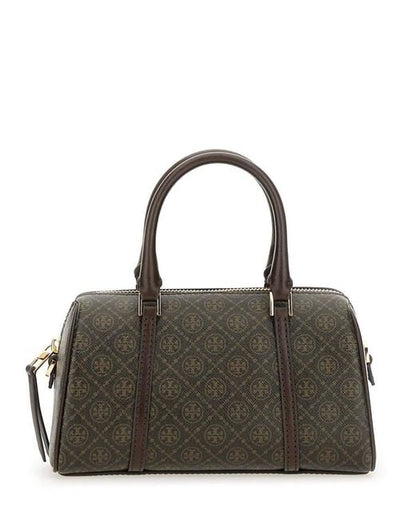 T MONOGRAM COATED CANVAS PETITE BARREL BAG TORY BURCH