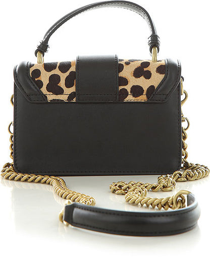 VERSACE JEANS COUTURE ANIMALIER PATTERNED CROSSBODY BAG